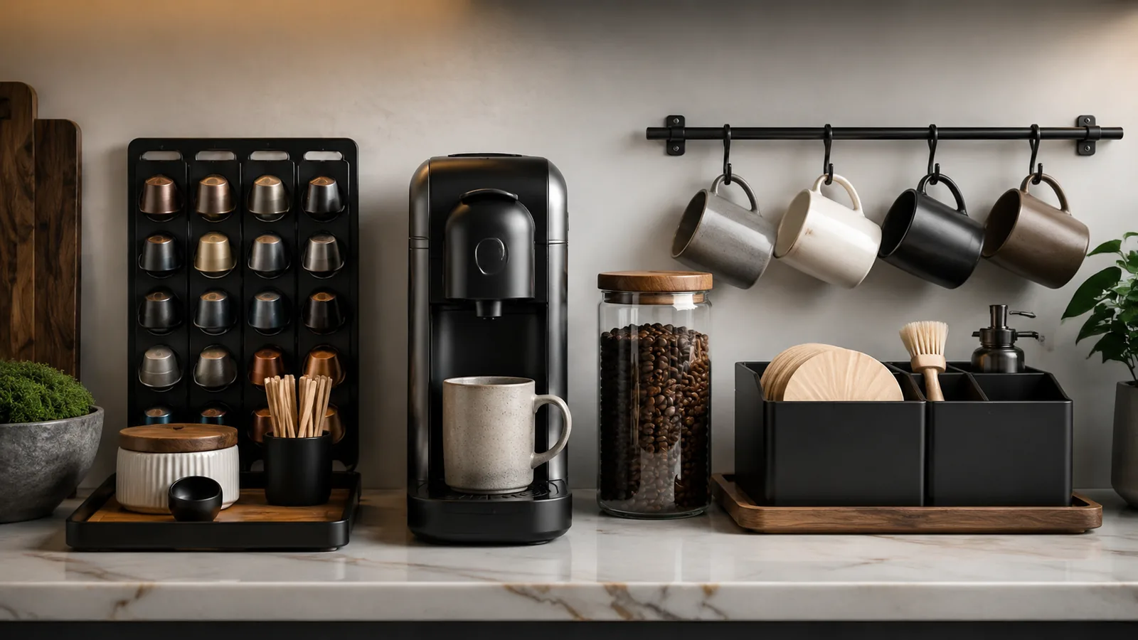 Coffee Station Organizer Setup visual
